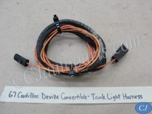 OEM 1966 1967 1968 1969 1970 1971 Cadillac Deville Eldorado Fleetwood Calais TRUNK LIGHT WIRE HARNESS PIGTAIL